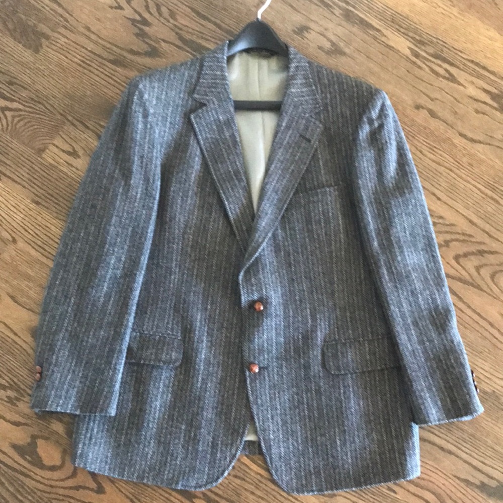 Johnny Carson Vintage wool tweed coat, siz…